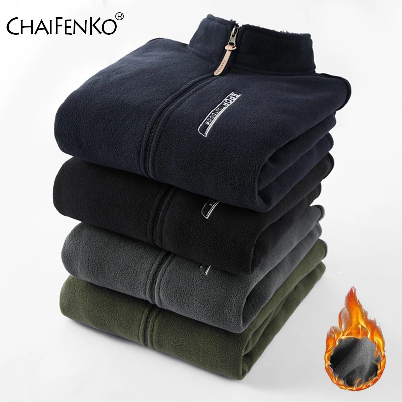 Мужская зимняя флисовая куртка 5XL Толстая теплая тактическая верхняя одежда из