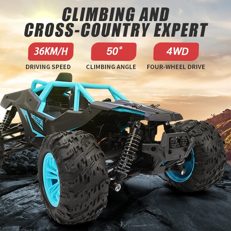 Electric Toy Gifts for Kids Boys RC offRoad Vehicle 36km/h High Speed Remote Control Car 4WD 2.4G 1:14 Climbing Cars Toys | Игрушки и