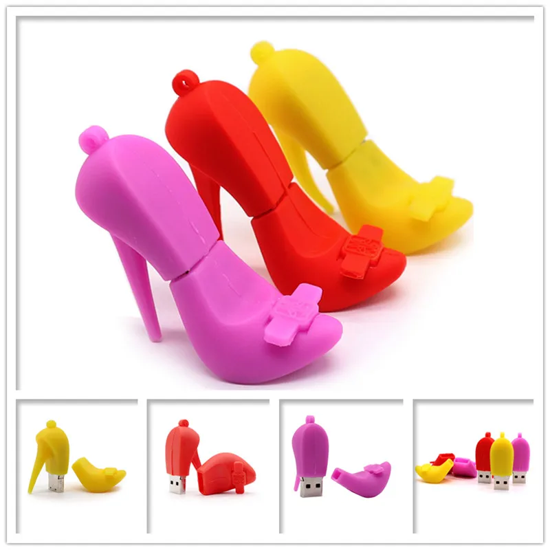 

Usb флеш-накопитель на высоком каблуке, 64 ГБ, 4 ГБ, 8 ГБ, 16 ГБ, 32 ГБ