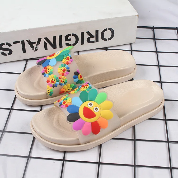 Casual All-match Wear Non-Slip Wear-Resistant Comfortable Beach A- Line Slipper Women House Shoes House Slippers Shoes Woman