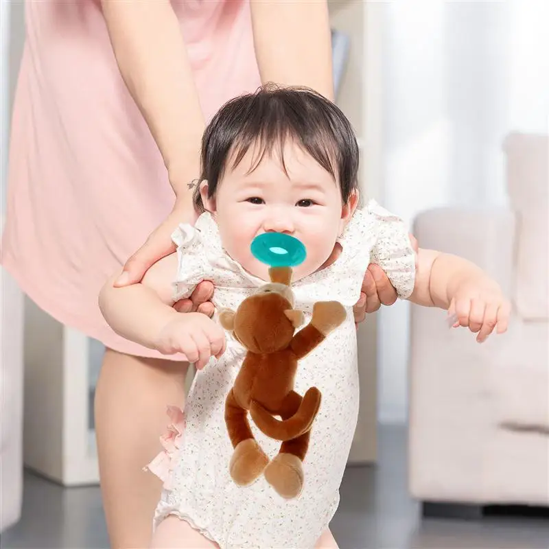 

Detachable Plush Toy Baby Pacifier Plush Stuffed Animal Toy Infant Pacifier