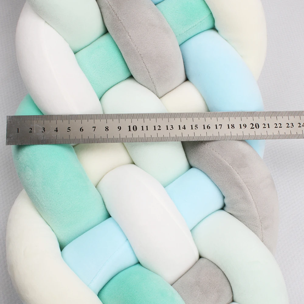 6 узлом 200 см Плетеный для детской кроватки мягкая подушка детская колыбель