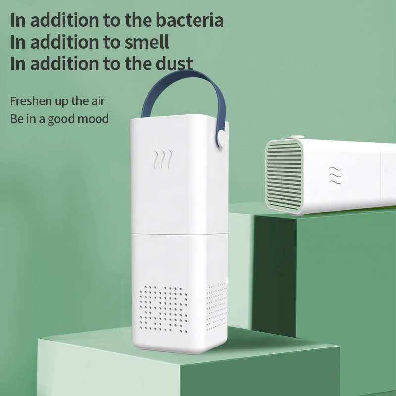 

Giahol Portable Car Air Purifier USB Power Anion Car Air Cleaner Hepa Filter Mini Air Freshener for Home