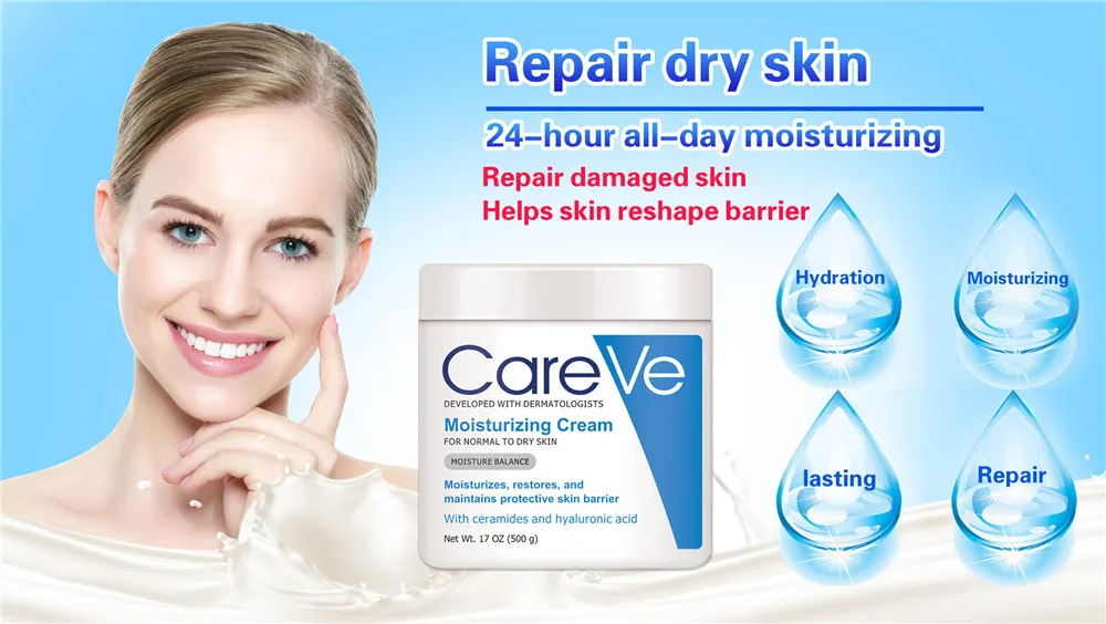 

Vitamin E Facial Moisturizing Cream Daily Face Body Moisturizer Cream For Dry Skin Hydrating Restore The Protective Skin Barrier