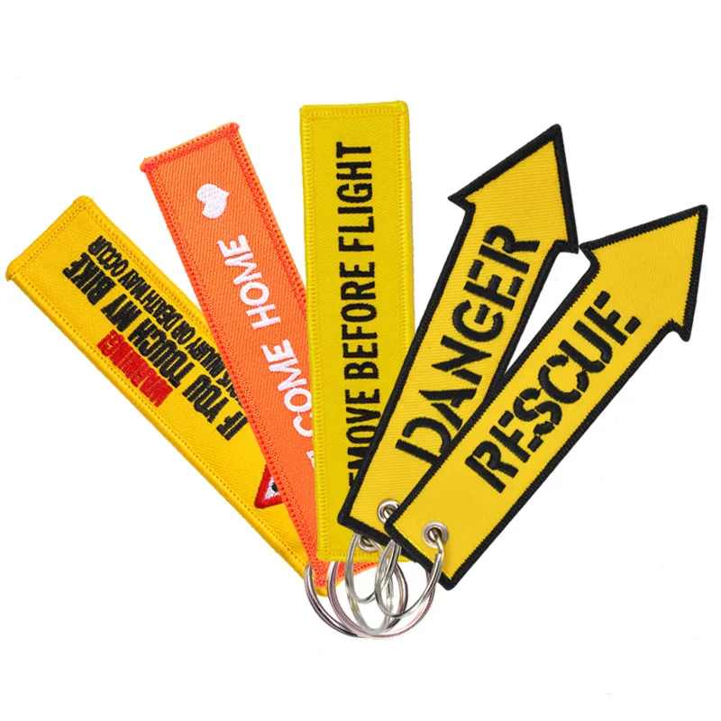 Tag Fashion Yellow Key Chains