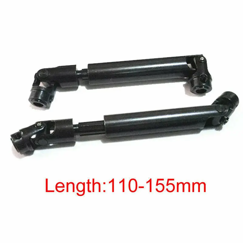 

1:10 RC AXIAL Axial SCX10 D90 RC4WD Crawler Truck 2Pcs black Stainless Steel Universal Drive Shaft