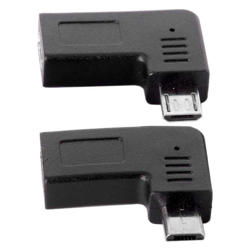 1 пара USB C Type Женский к Micro 2 0 5Pin Мужской адаптер данных 90 градусов левый и правый