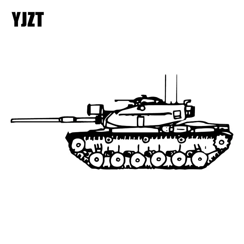 

YJZT, 18, 7 х8 см, мультяшная персональная наклейка на автомобиль в виде танка, фотография, Виниловая наклейка