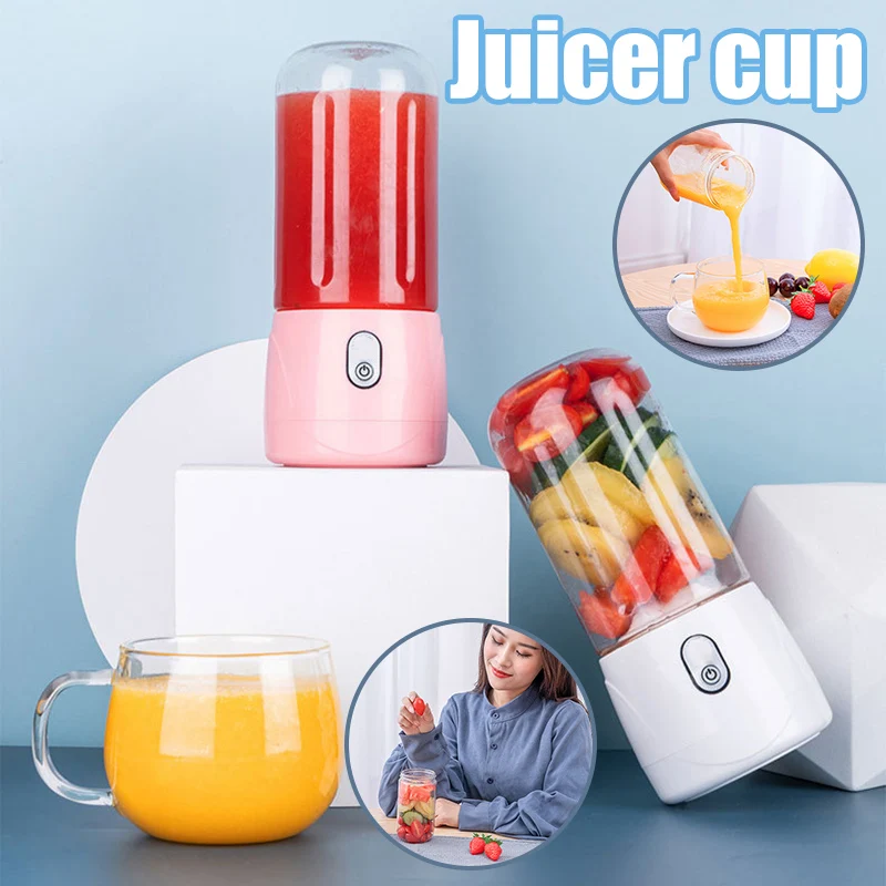 

Портативная соковыжималка USB перезаряжаемая мини миксер персональный размер для путешествий питье чайник для путешествий офиса спорта дом...