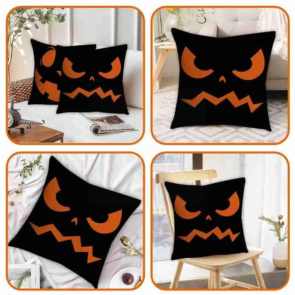 

Halloween Cartoon Emoticons Decorative Cushion Cover Decor For Car Sofa 45cm Home X Case Pillow Pillowcase 45 Floral Pillow Y0C7