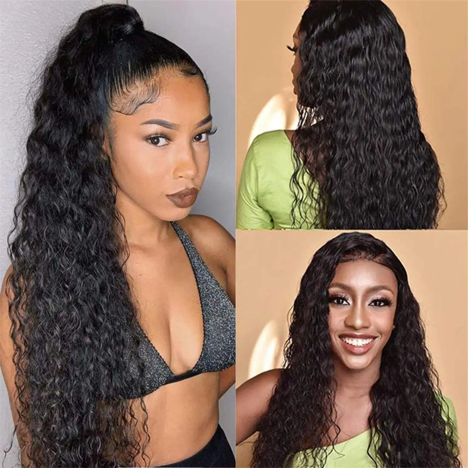 Парики из натуральных волос на шнурке бразильские волнистые волосы парик 13x4