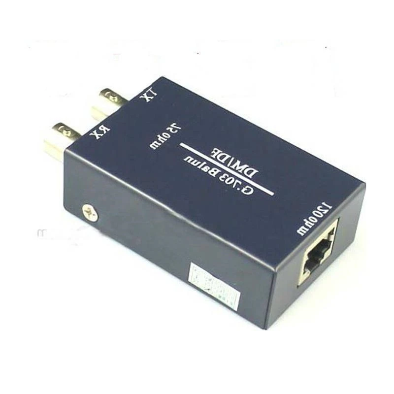 Преобразователь BNC в RJ48 E1 сбалансированный до несбалансированного 75 Ом 120