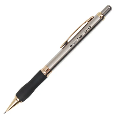 GoldSilverBlack PENTEL металлический механический карандаш 0,5 мм Япония импортная Высококачественная профессиональная нержавеющая сталь - Цвет: GoldSilverBlack