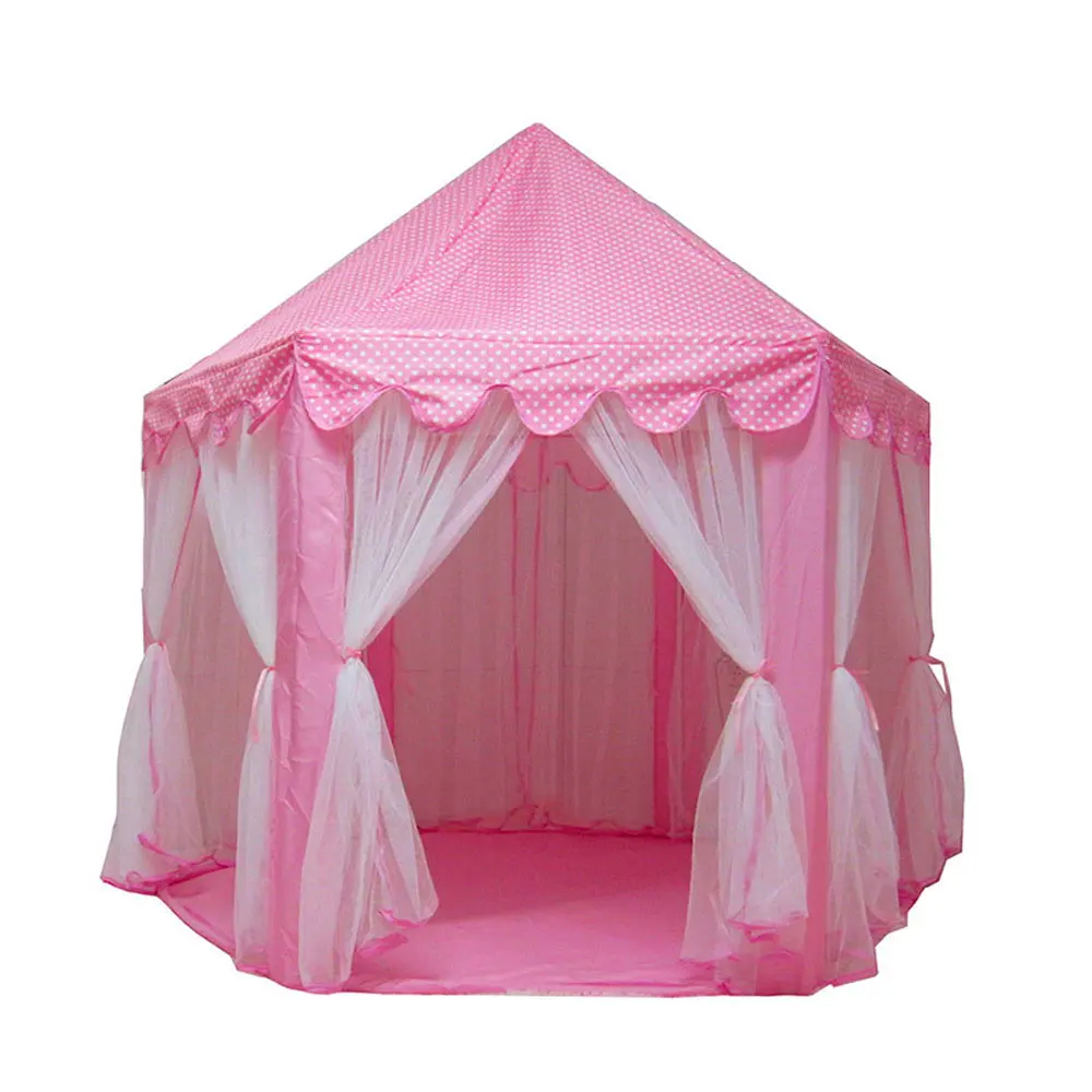 

Princess Castle Play House Large Outdoor Kids Play Tent for Girls HUG-Deals