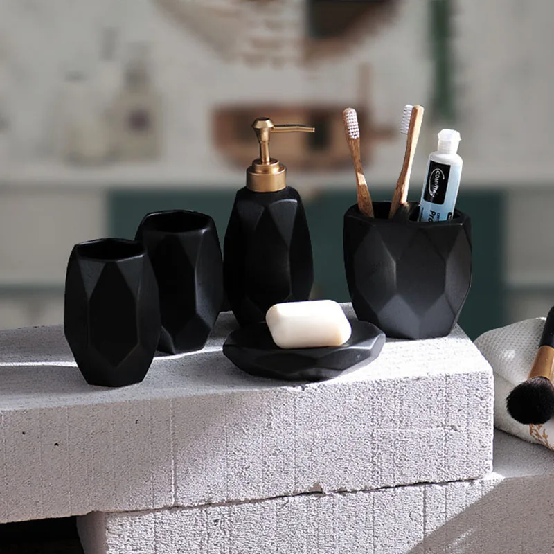 Набор аксессуаров для ванной комнаты ONEUP в скандинавском стиле из матовой