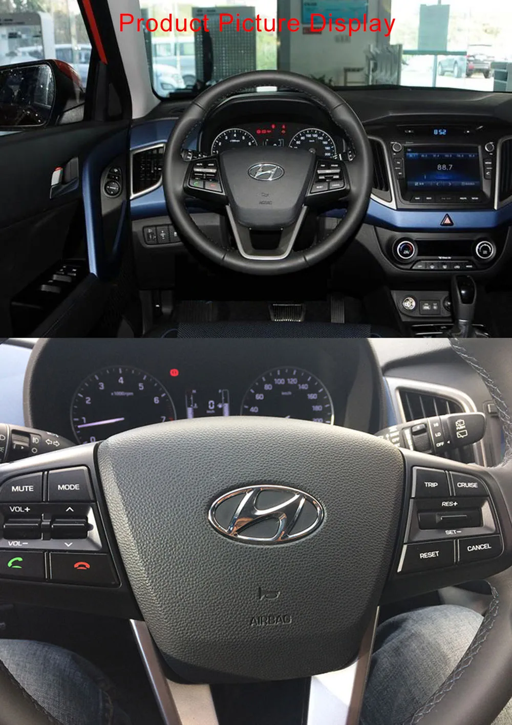 Гоночный руль спортивные кнопки круизного контроля для hyundai ix25(creta) 1,6 л пульт дистанционного управления Переключатели Bluetooth автозапчасти