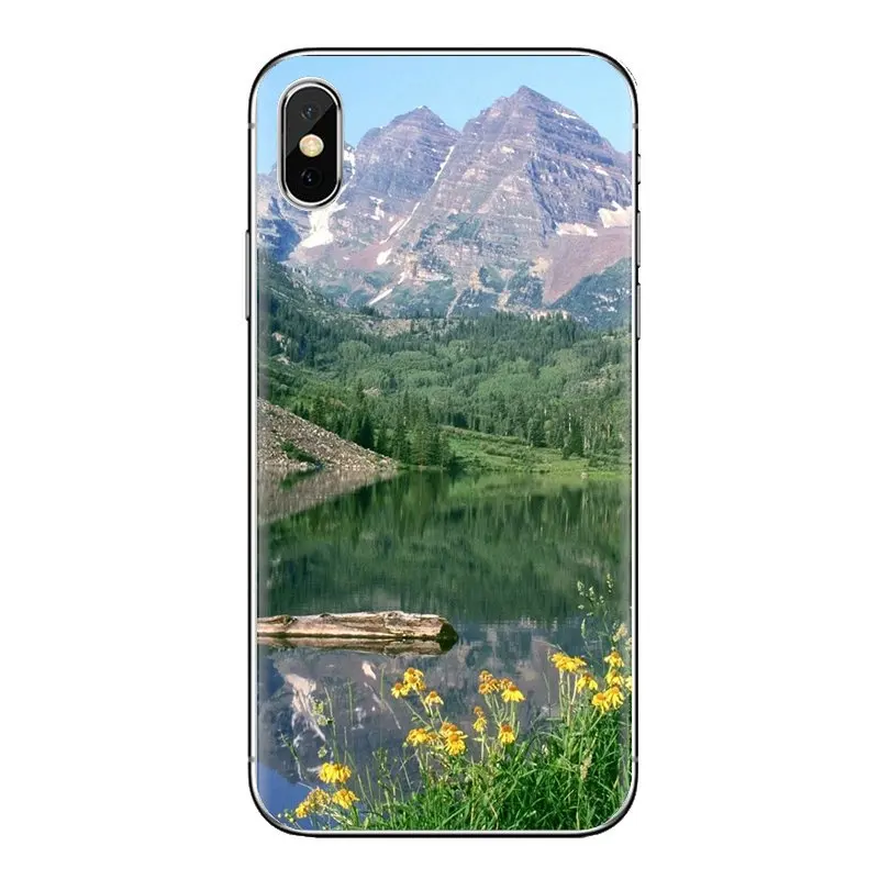 TPU Transparent Case Covers For Huawei Nova 2 3 2i 3i Y6 Y7 Y9 Prime Pro GR3 GR5 2017 2018 2019 Y5II Y6II Green forest and river |