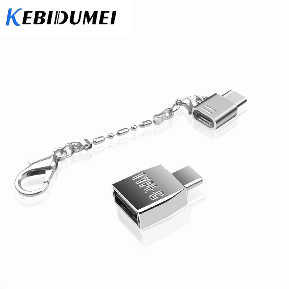 Kebidumei мини микро USB 2 0 Женский к 3 1 Тип C Мужской кабель адаптер Φ OTG Type конвертер