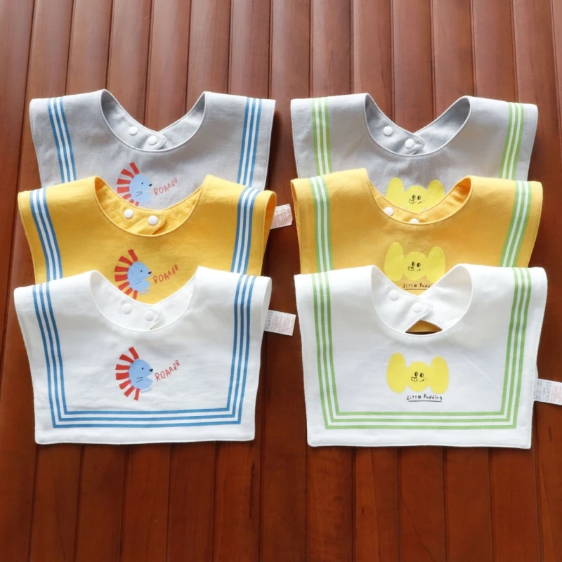 

1 шт. детские нагрудники съемное хлопковое слюнявчик детский квадратный шарф для кормления милый корейский слюнявчик детское слюнявчик Слю...