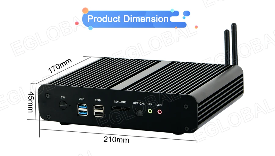 Windows мини ПК i7 5500U i5 5200U i3 5005U 2* lan 2* HDMI 1* оптический Barebone minipc HTPC Nuc безвентиляторный Broadwell компьютер 300 м WiFi
