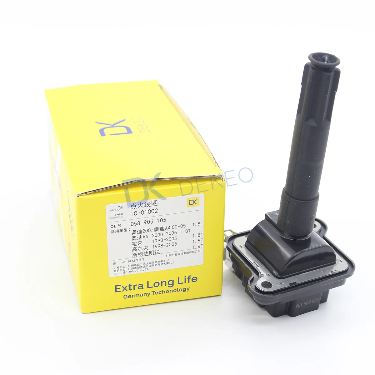 DEKEO для Audi A4 A6 A8 Allroad Quattro S4 Volkswagen Passat GLS GLX катушка зажигания 058905105 058905101 0986221011