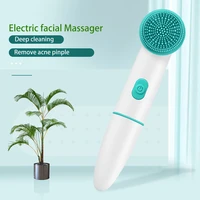 waterproof facial cleansing rotating brush set for exfoliating face massage and deep cleansing equipped with 2 mode 2 brush head