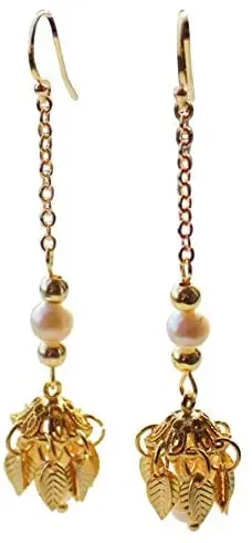 

Original Handmade Pearl Earrings Eardrop Antique Fit for Hanfu Cheongsam Accessories 925 Silver Ear Hook Retro