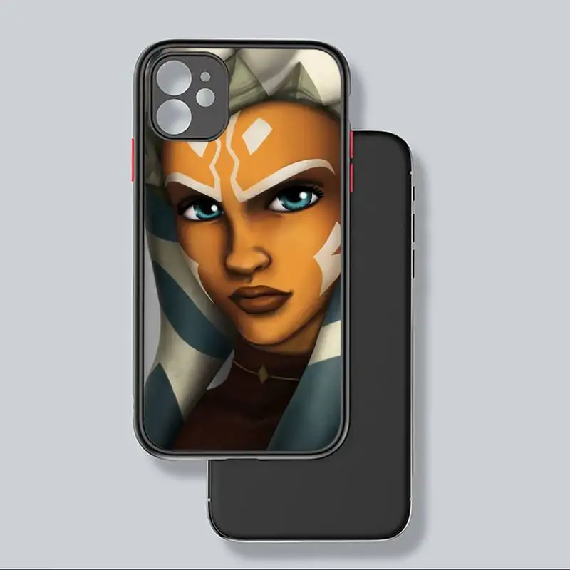 

Ahsoka Tano Phone Case black matte transparent For iPhone 7 8 x xs xr 11 12 pro plus mini max Clear Funda