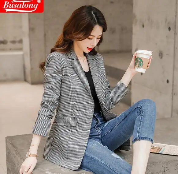 Весна 20200 повседневные пальто официальная куртка для интервью Женский