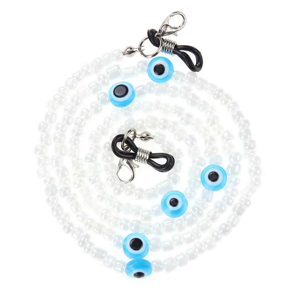 

Bohemian Colorful Evil Eye Bead Necklaces for Women Men Eyeglass Sunglasses Reading Glasses Mask Necklace Chokers Jewelry