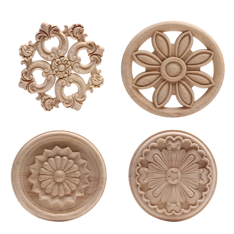 Деревянная аппликация Onlay деревянная Декаль Резина современное декоративное