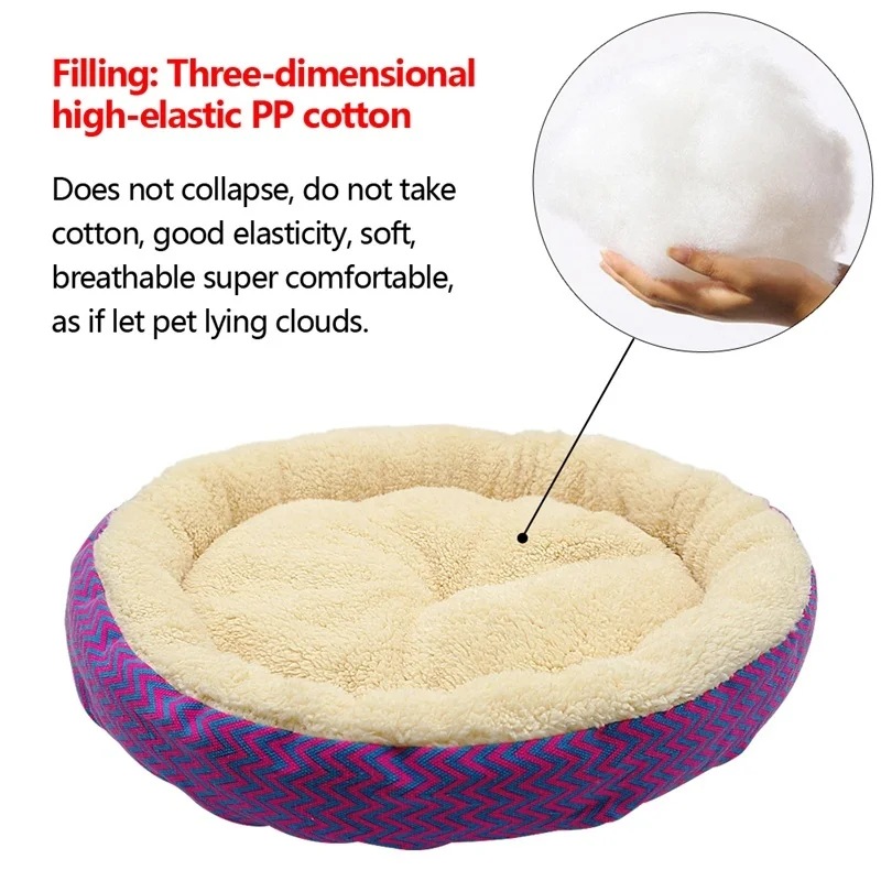 Домик для собаки Marshmallow круглая кровать складной коврик сна кошек Лежанка