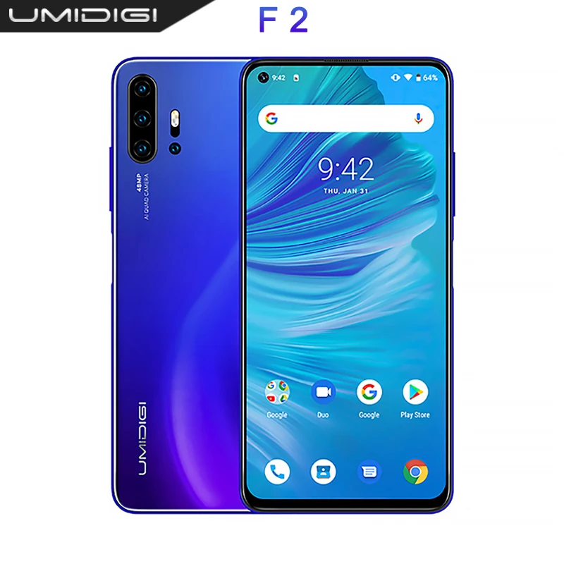 UMIDIGI F1 Play Android 9,0 48 МП супер камеры 5150 мАч 6 ГБ ОЗУ 64 Гб ПЗУ 6," FHD+ Helio P60 глобальная версия смартфон двойной 4G 18 Вт