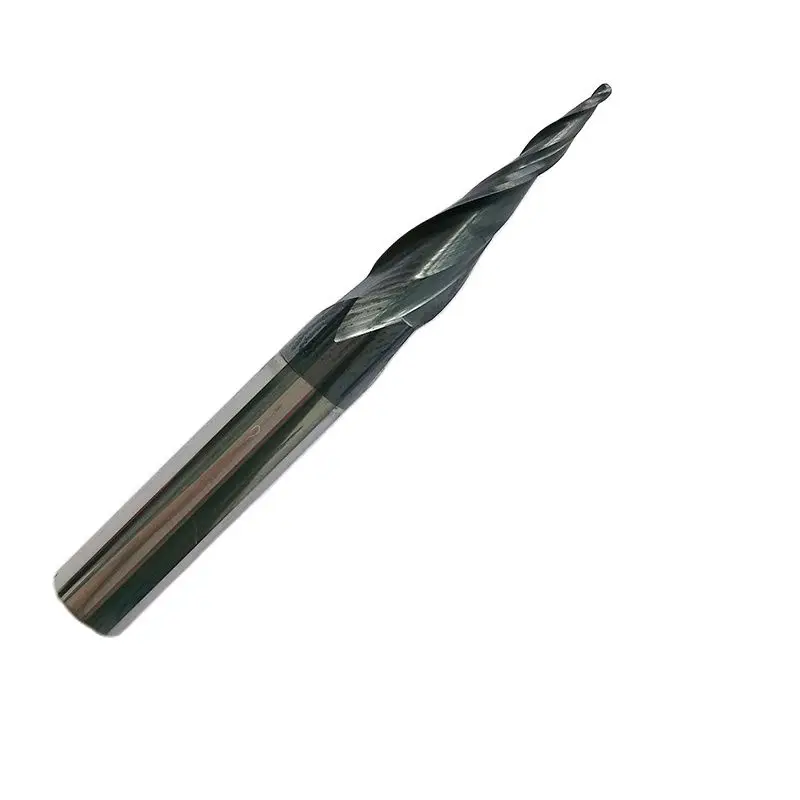 

D6*20*50L*2F Tapered Ball Nose End Mills Tungsten Solid Carbide HRC55 with Coated Taper And Cone CNC Cutting Tools Endmills