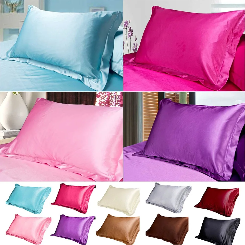 

1/2 Pcs Natural Silk 100% Satin Pillow Covers Decorative Pillows Case Cushions Cover Home Bedroom Decor Mother's Day Gift
