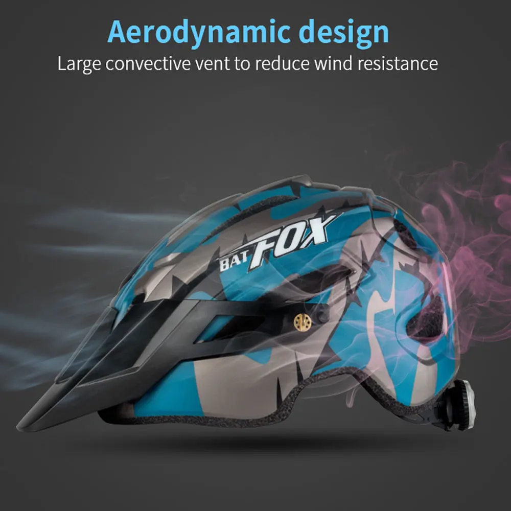 Новинка 2019 Камуфляжный мужской шлем Batfox для горного велосипеда дышащий большой