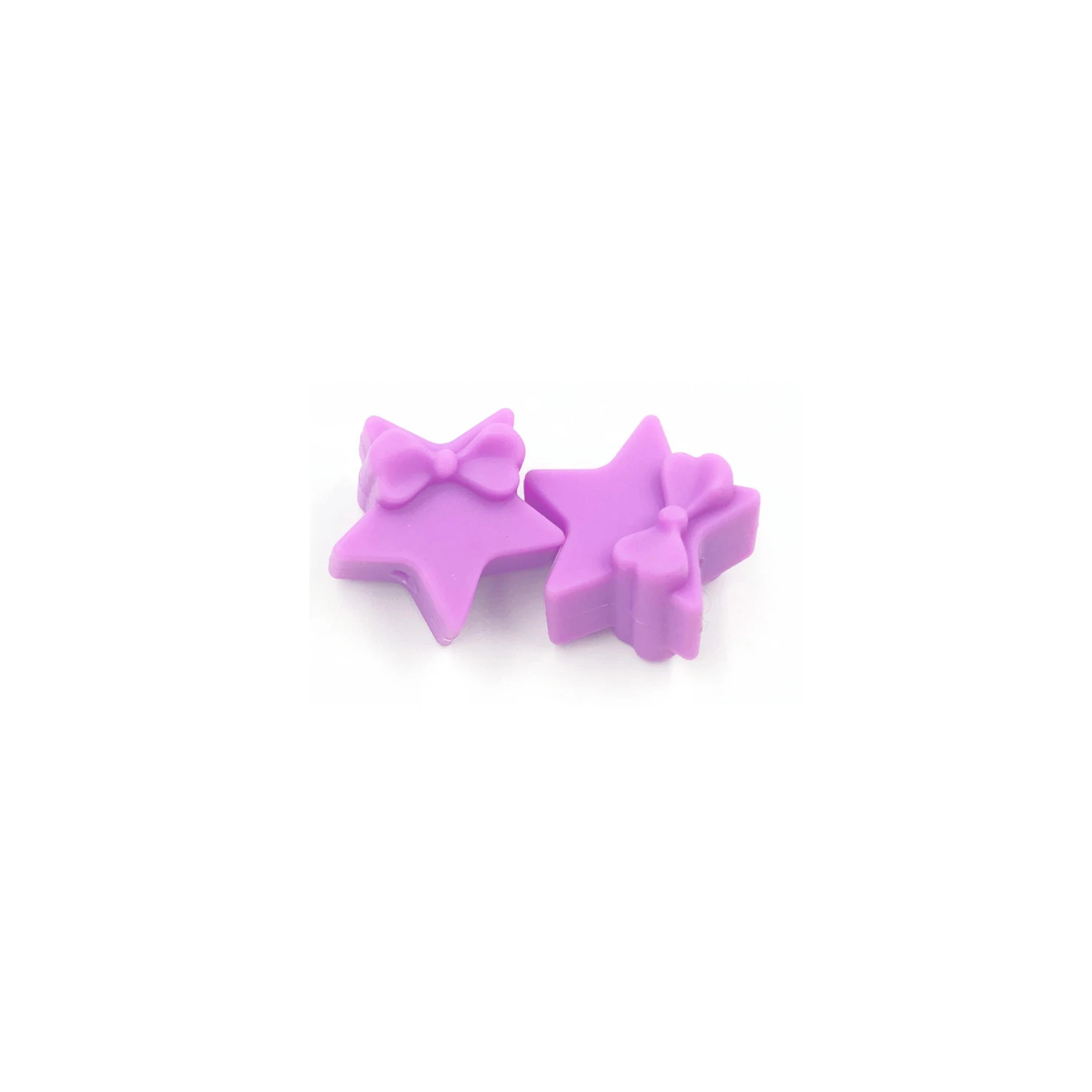 10pcs Silicone Teething Beads Five-pointed Star Food Grade Baby Silicone Beads BPA Free Babies Accessories Newborn Toys