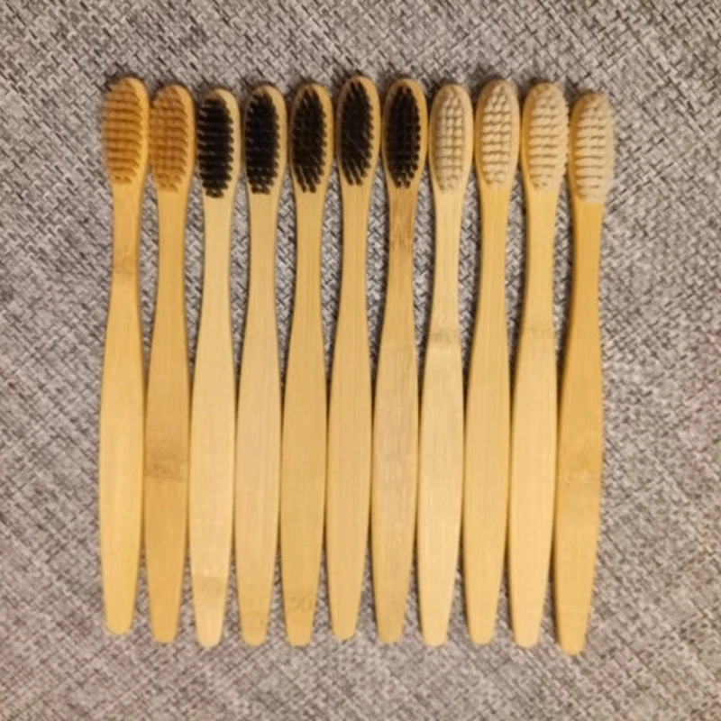 10 шт. экологичные зубные щётки из бамбукового угля|Зубные щетки| |