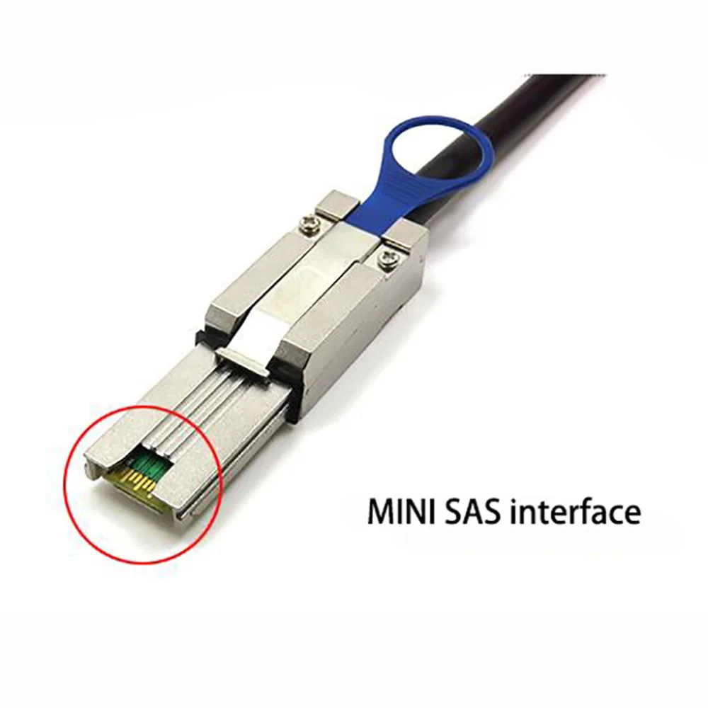 

Transmission Cable Wire 2m Connection Line Data for MINI SAS 26P To SATA 7P SFF 8088 Array Card Hard Disk