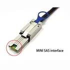 Кабель передачи провода 2 м соединительный кабель для передачи данных для MINI SAS 26P SATA 7P с волокнно-Оптической вилкой 8088 карта для массива данных жесткого диска
