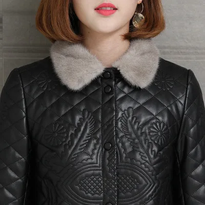 

Top Fashion Genuine New Sheep Leather Jacket H52 high quality