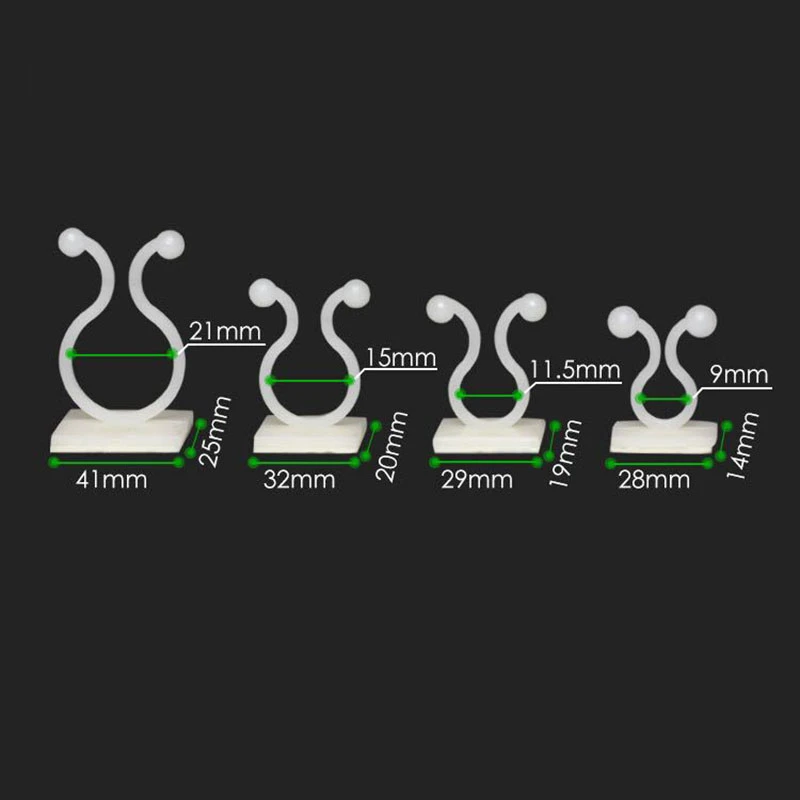 

100pcs Invisible Wall Rattan Clamp Clip Invisible Wall Vine Climbing Sticky Hook Rattan Fixed Clip Bracket Plant Stent Supports
