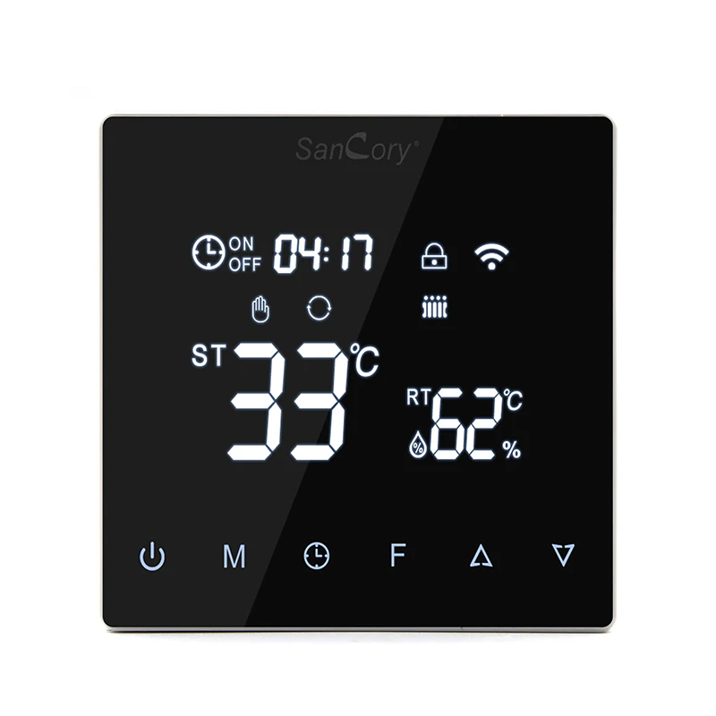 

Wired Water and Electricity Underfloor Heating Temperature Controller Control Panel Switch Constant Temperature LCD Smart WiFi