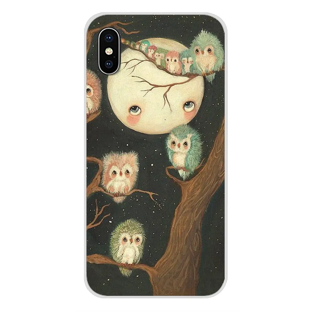 For Samsung Galaxy S3 S4 S5 Mini S6 S7 Edge S8 S9 S10 Lite Plus Note 4 5 8 9 Owl Accessories Phone Cases Covers | Мобильные телефоны