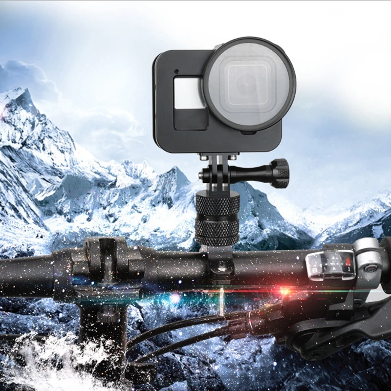 Защитный чехол из алюминиевого сплава для GoPro Hero 8 черный металлический каркас +