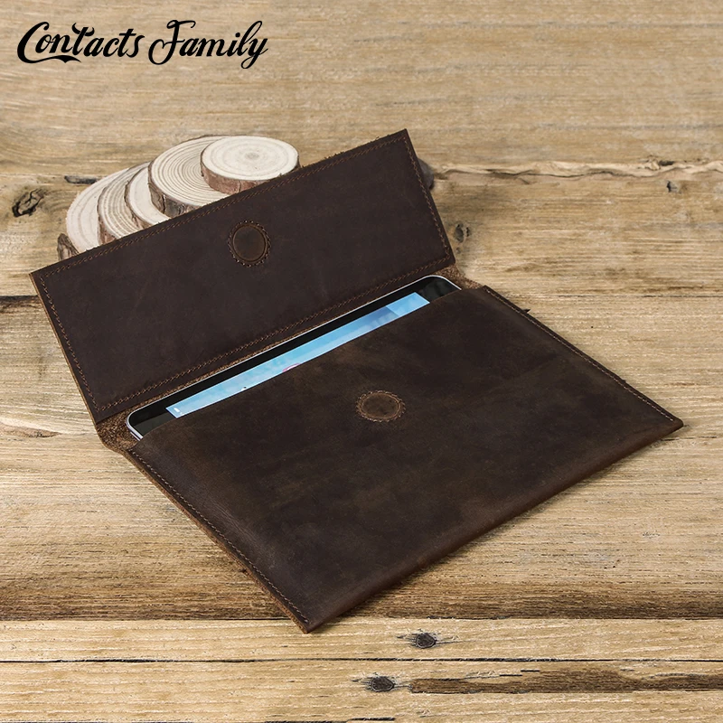 

Genuine Crazy horse Leather Casual vintage ipad cases for ipad mini 7.9 inch retro ipad Sleeve Pouch luxury Tablets case