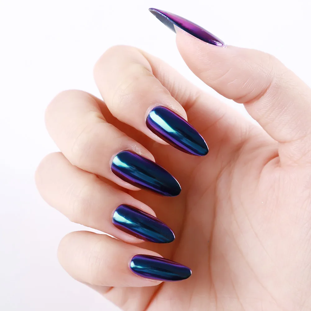 Зеркальный порошок COSCELIA Chamelon Полупостоянный отмачиваемый УФ светодиодный Гель