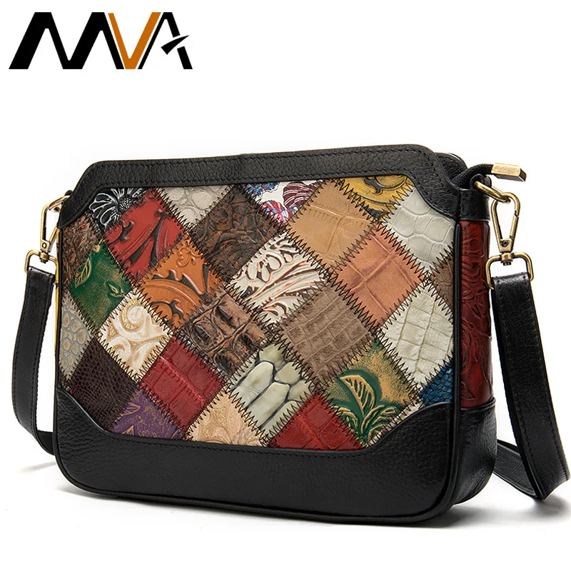 Сумка MVA в богемном стиле женские сумки из натуральной кожи на плечо через для