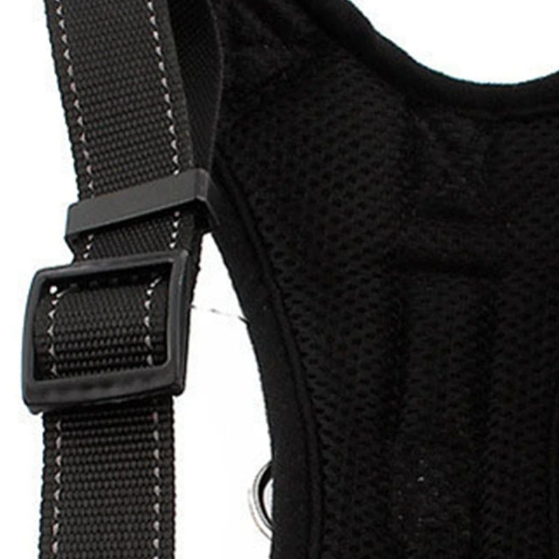 Шлейка для собак шлейка прогулок с металлическими кольцами и ручкой