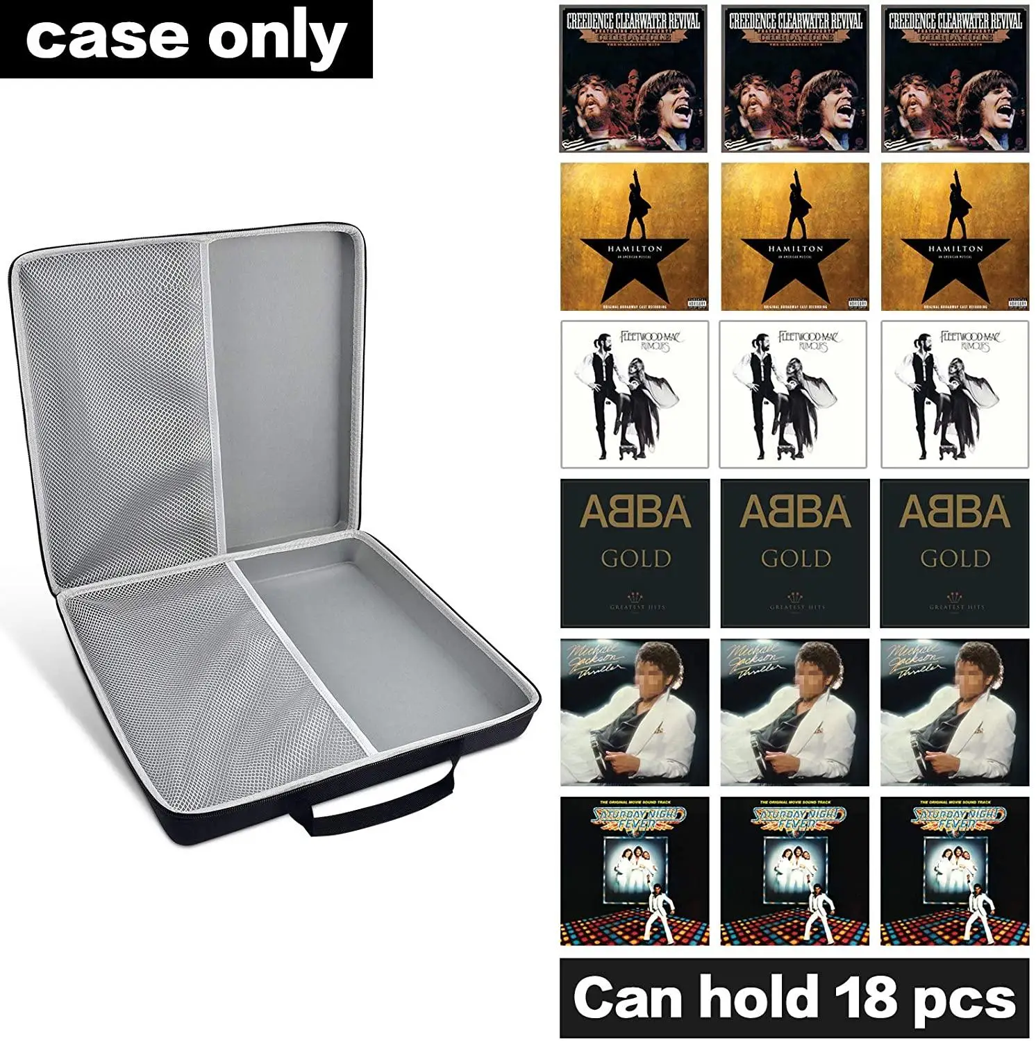 Чехол для хранения виниловых пластинок портативный держатель винтажных